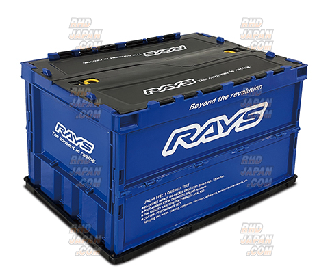 Rays Official Folding Container Box 23W - 50L Blue - RHDJapan
